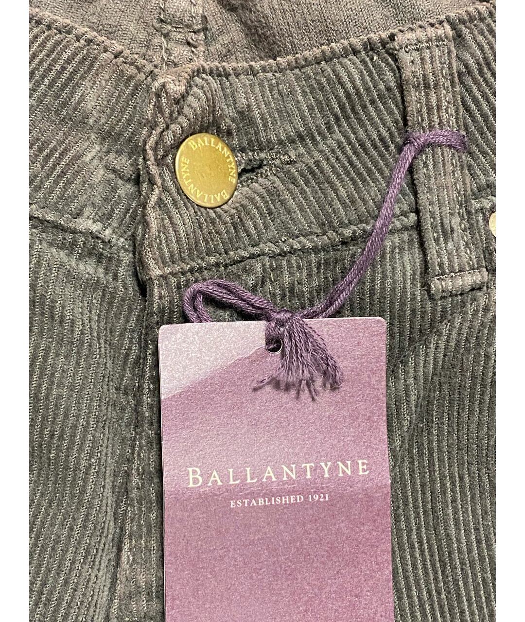 BALLANTYNE Коричневые хлопковые джинсы клеш, фото 4
