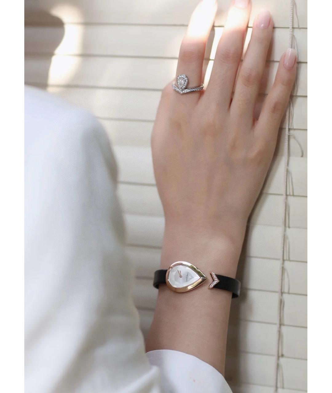 CHAUMET Белые часы из розового золота, фото 4