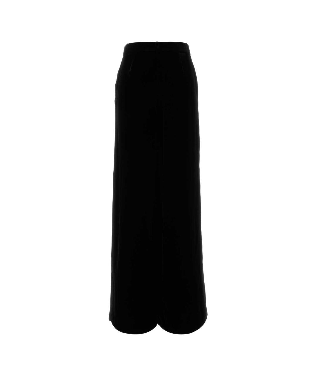GIORGIO ARMANI Черные шелковые прямые брюки, фото 2