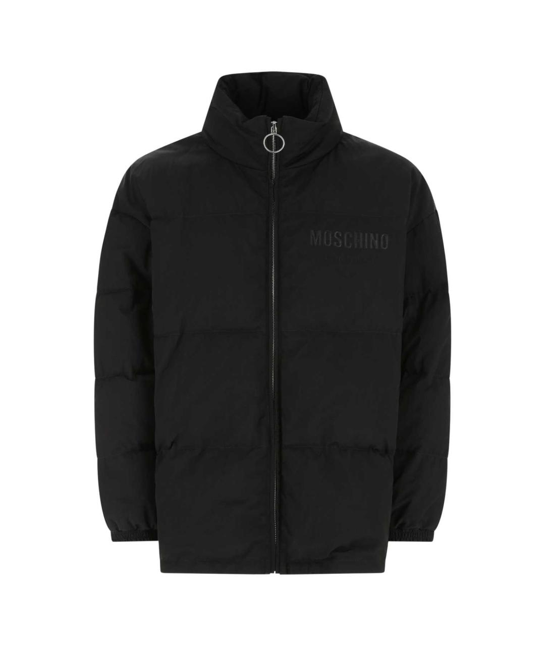 MOSCHINO Черная полиэстеровая куртка, фото 1