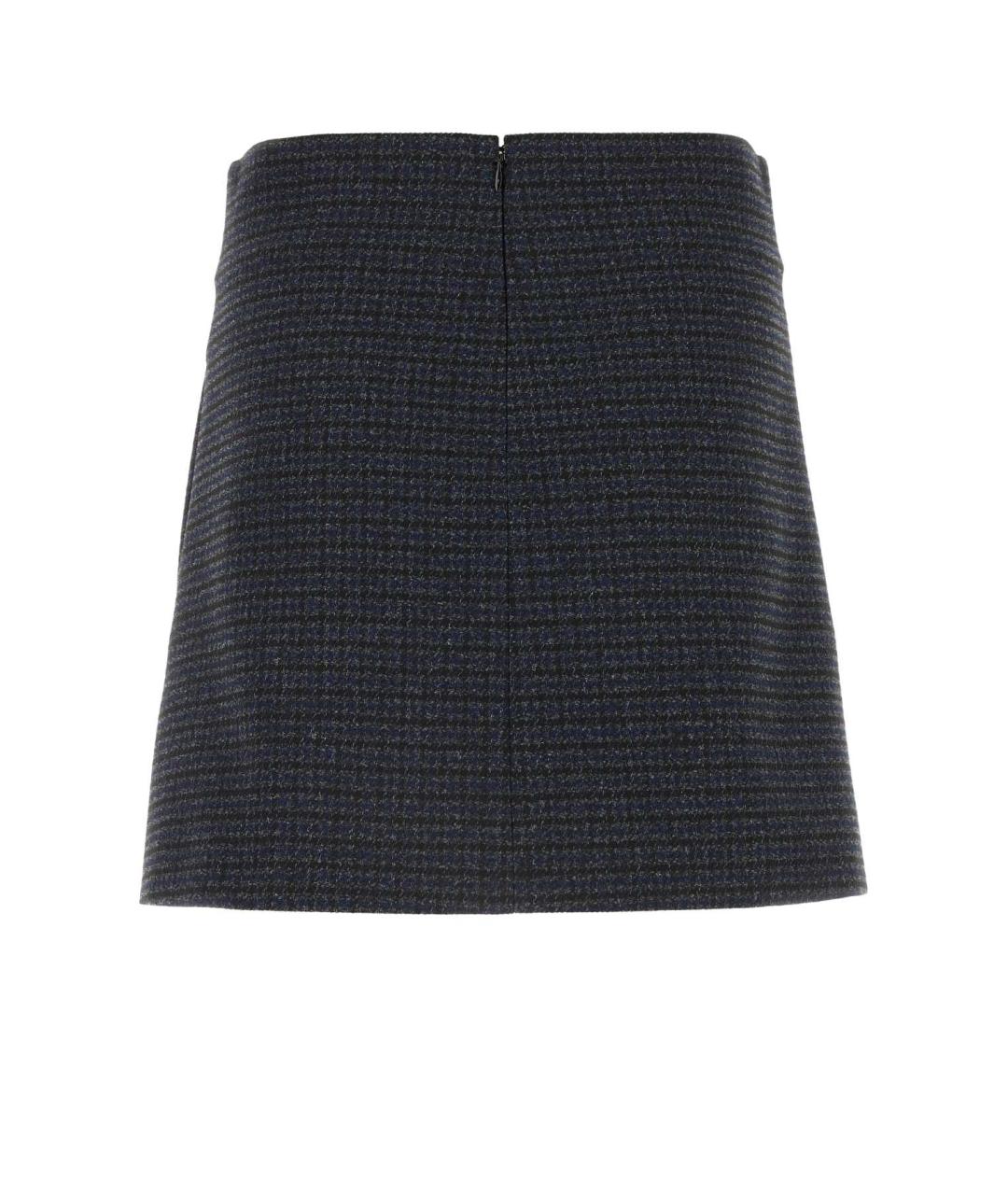 PHILOSOPHY DI LORENZO SERAFINI Темно-синяя полиэстеровая юбка мини, фото 2