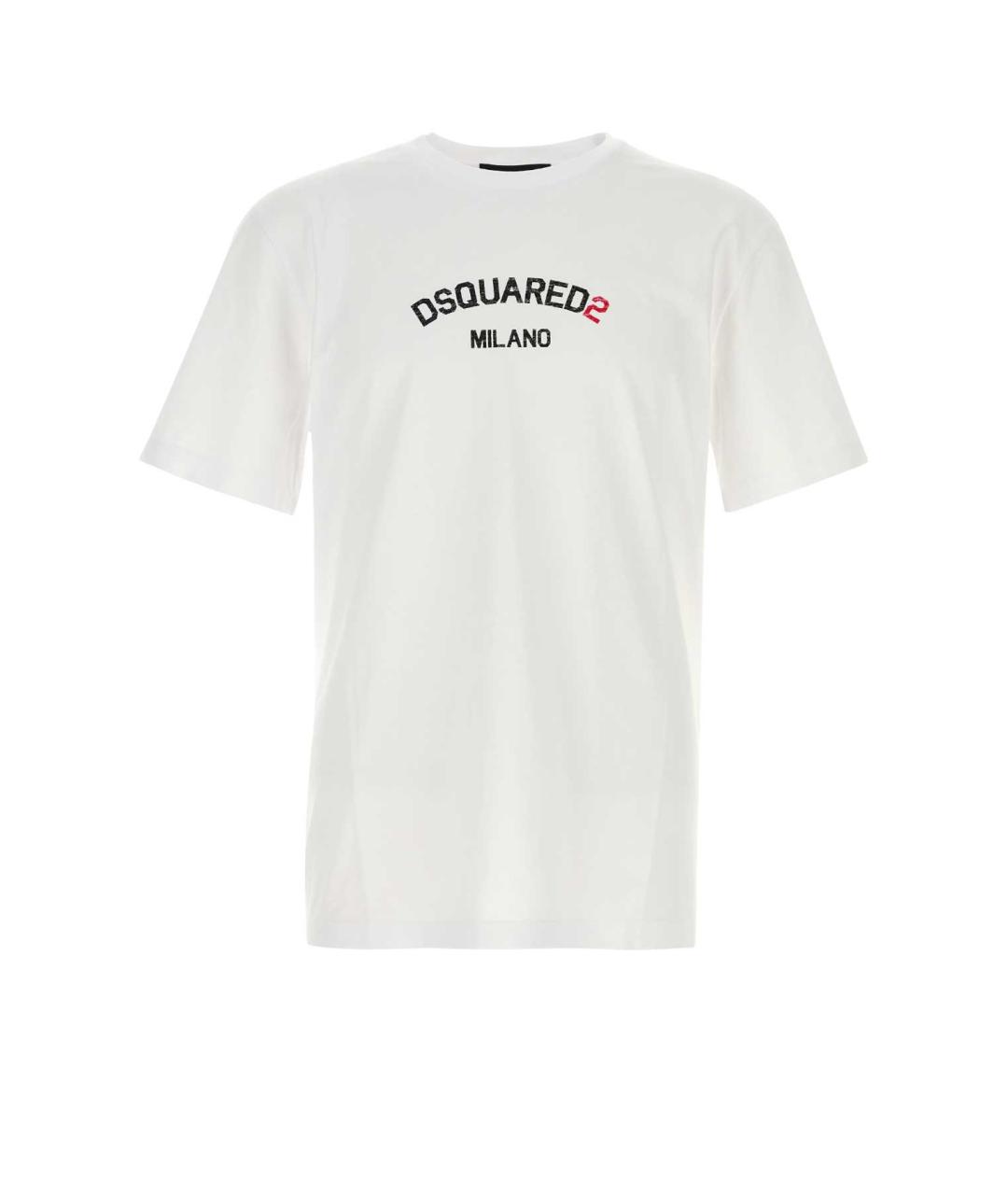 DSQUARED2 Белая хлопковая футболка, фото 1