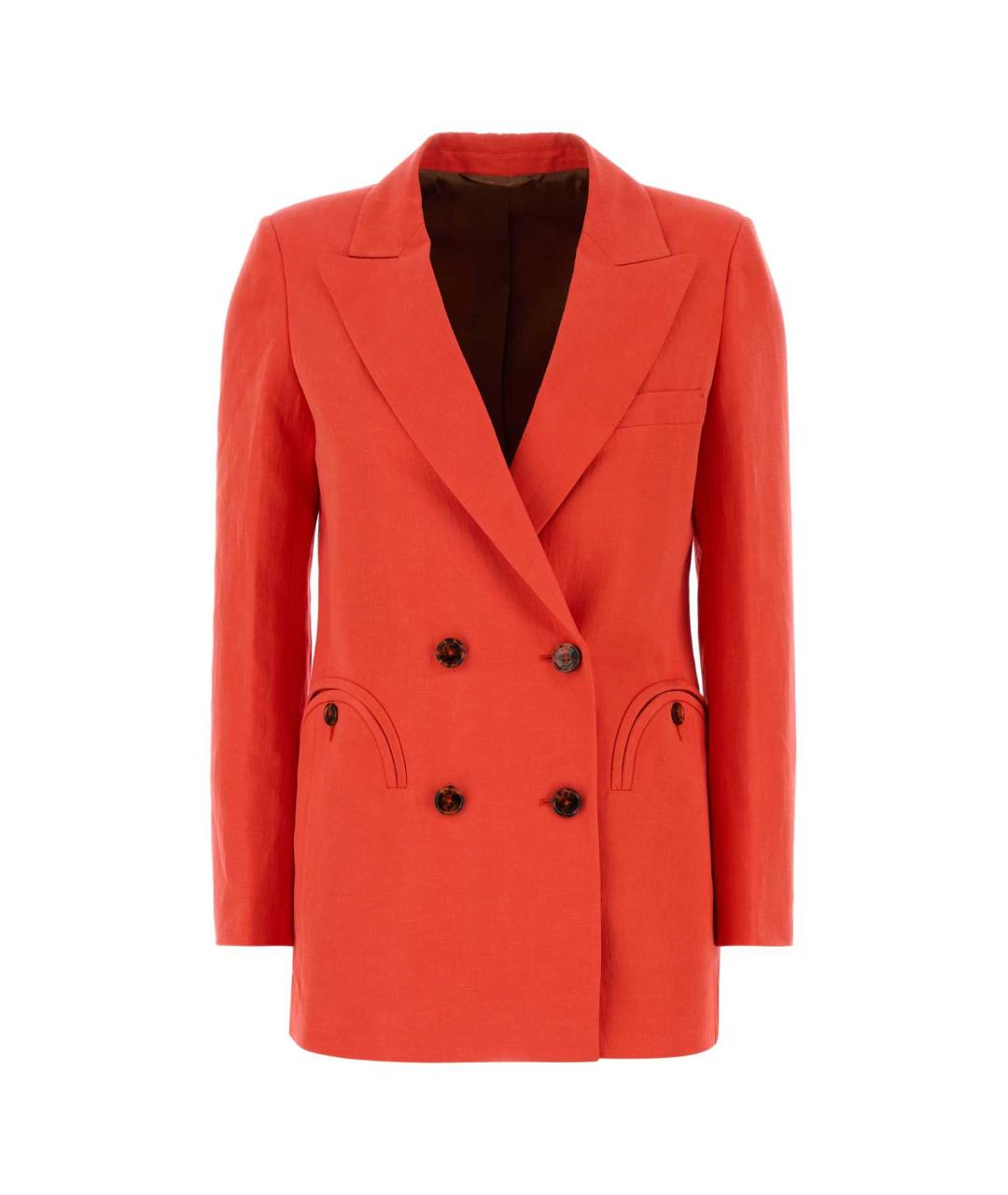 BLAZE MILANO Коралловый шелковый жакет/пиджак, фото 1