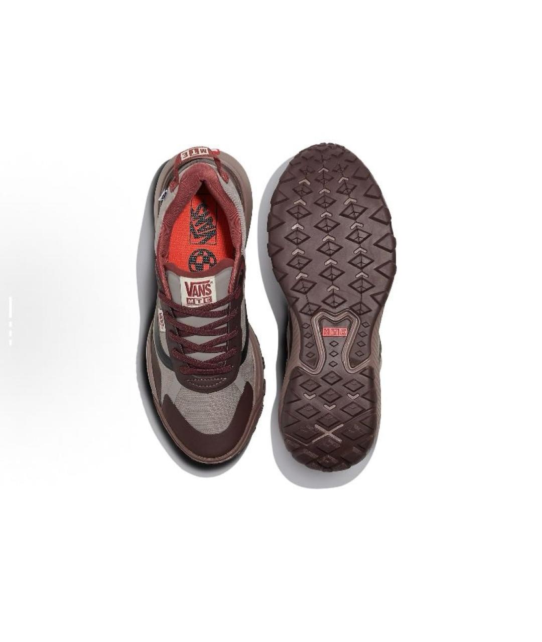 VANS Бордовые текстильные кроссовки, фото 5