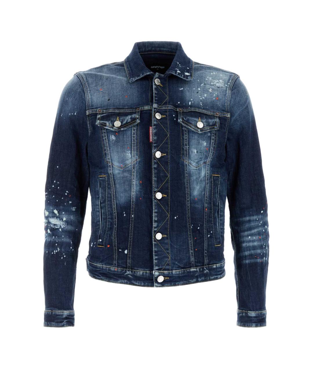 DSQUARED2 Синяя хлопковая куртка, фото 1