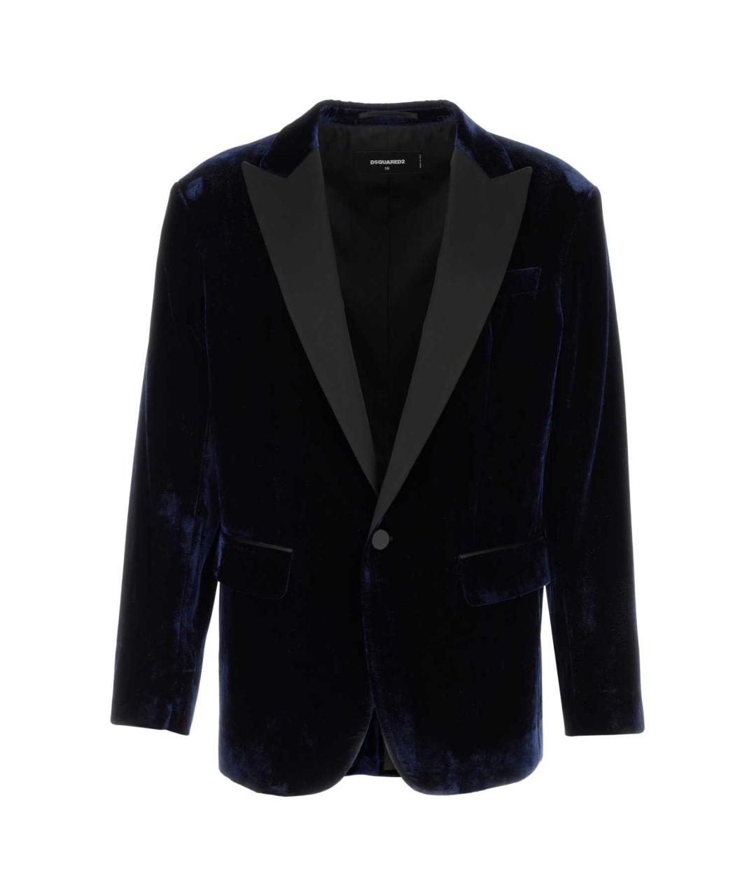 DSQUARED2 Синий полиэстеровый пиджак, фото 1