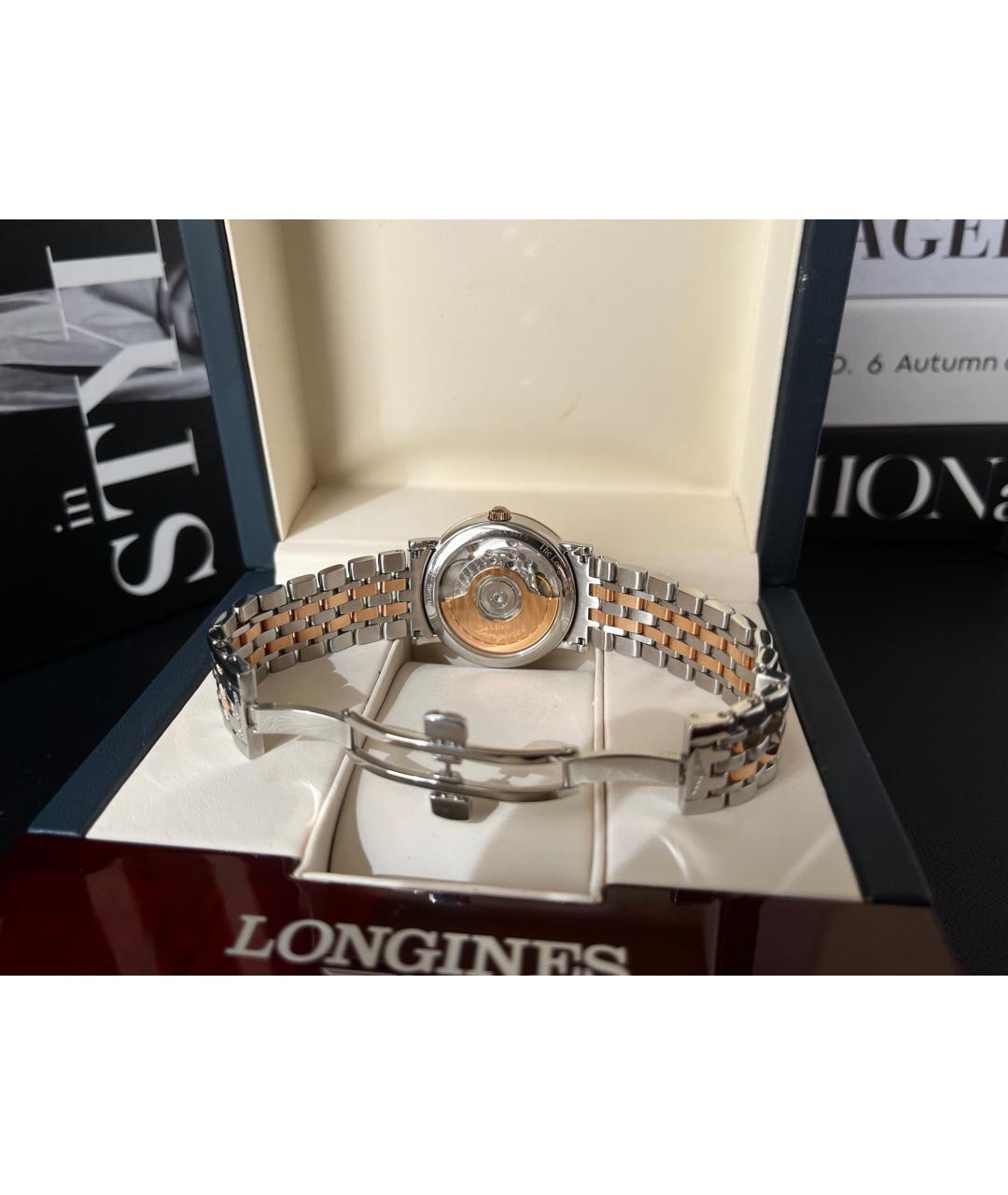LONGINES Белые часы, фото 4