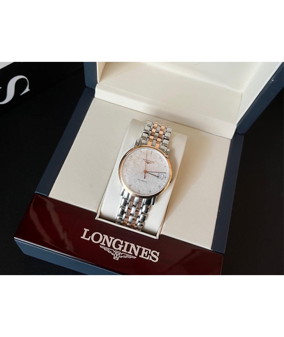 LONGINES Белые часы, фото 5