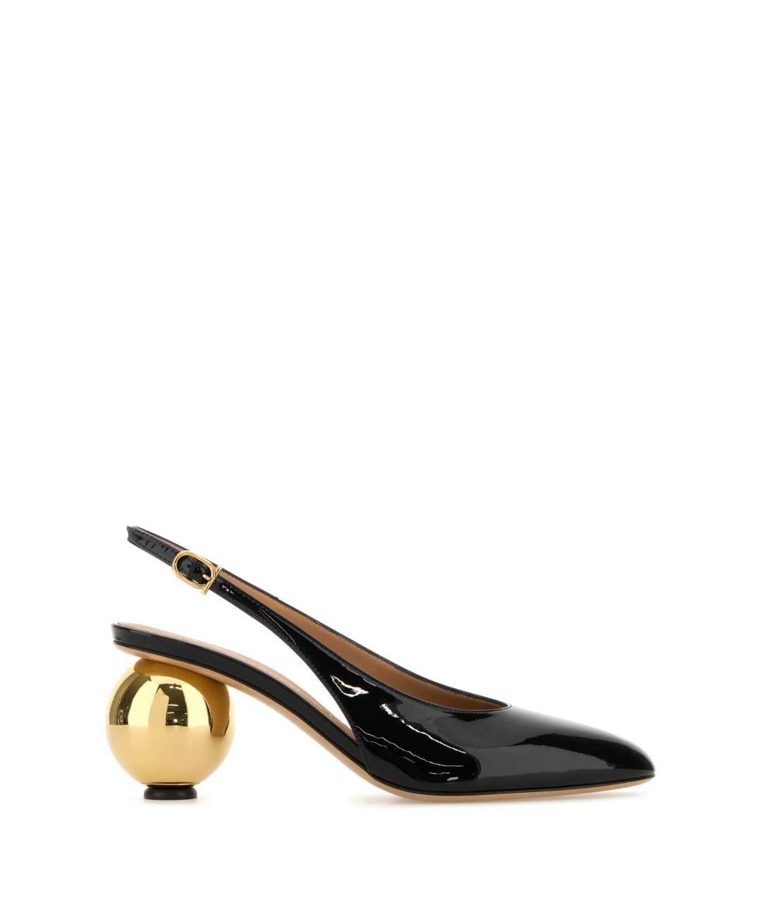 FERRAGAMO Черные кожаные туфли, фото 1