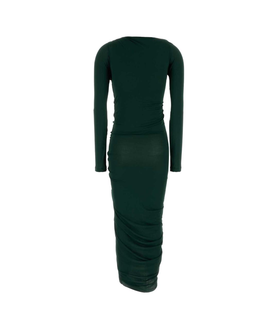 FERRAGAMO Зеленые вискозное платье, фото 2