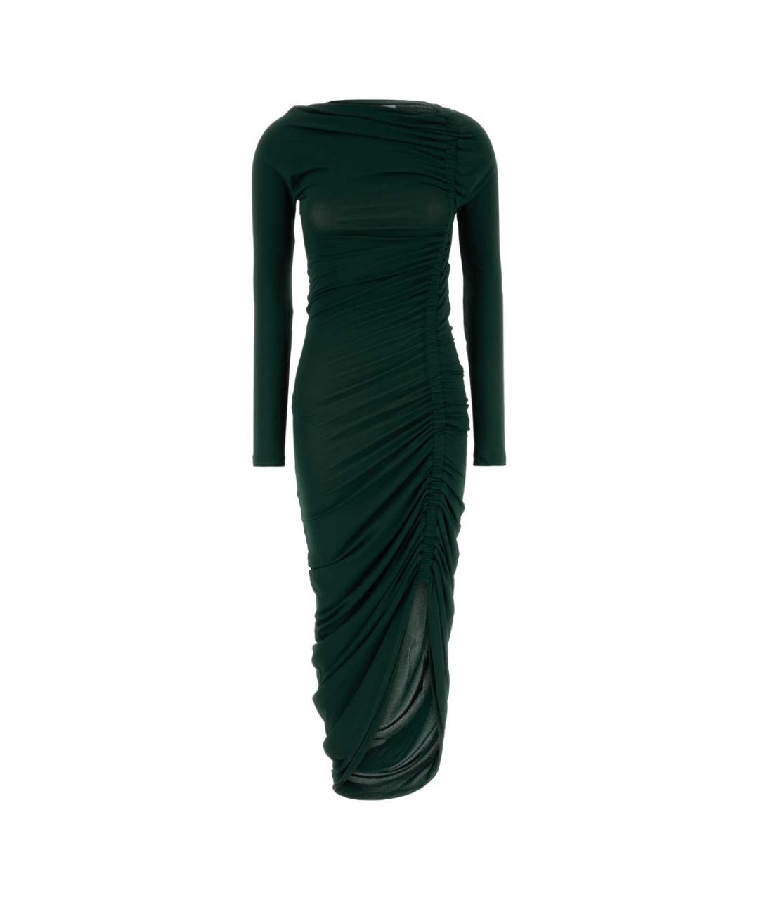 FERRAGAMO Зеленые вискозное платье, фото 1