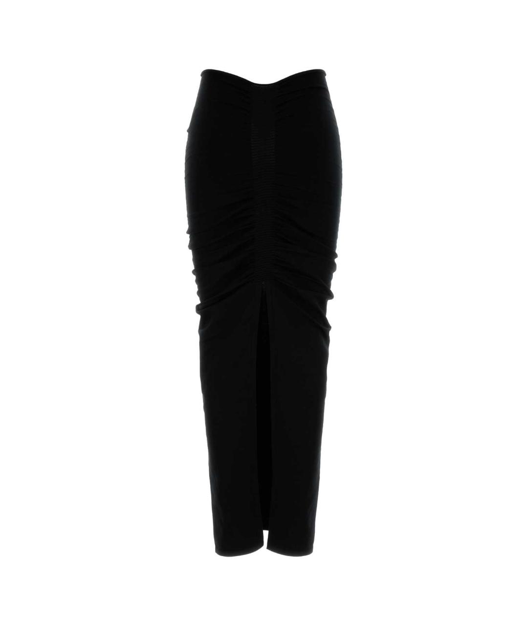 ALEXANDER WANG Черная полиэстеровая юбка макси, фото 2