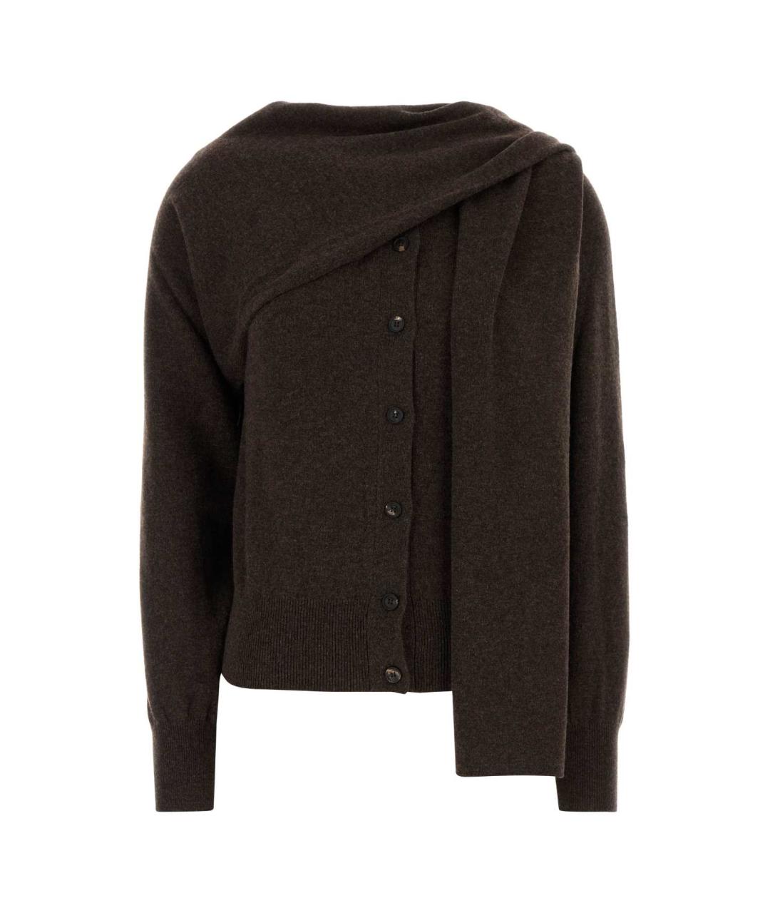 FERRAGAMO Коричневый кашемировый кардиган, фото 1