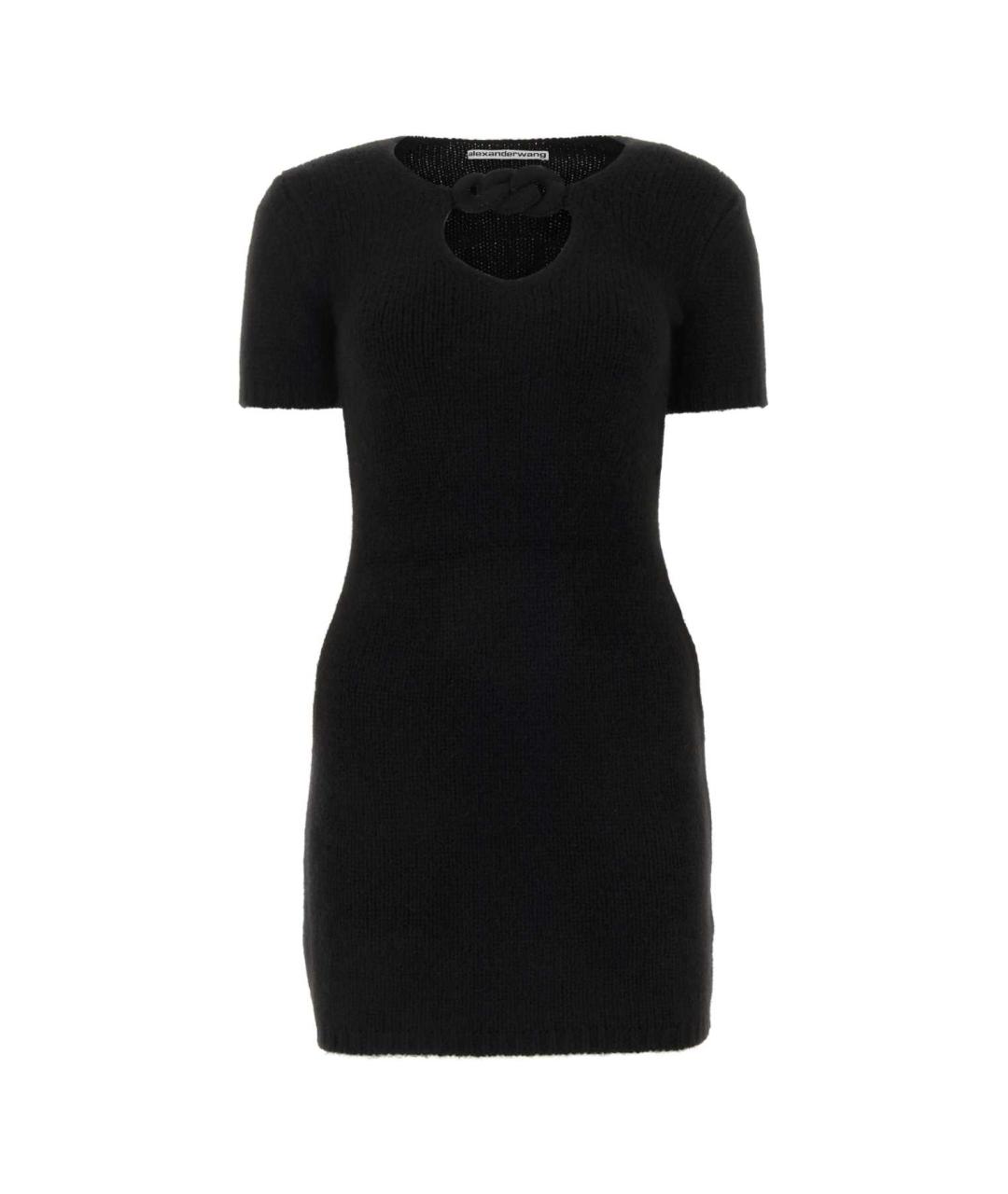 ALEXANDER WANG Черное шерстяное повседневное платье, фото 1