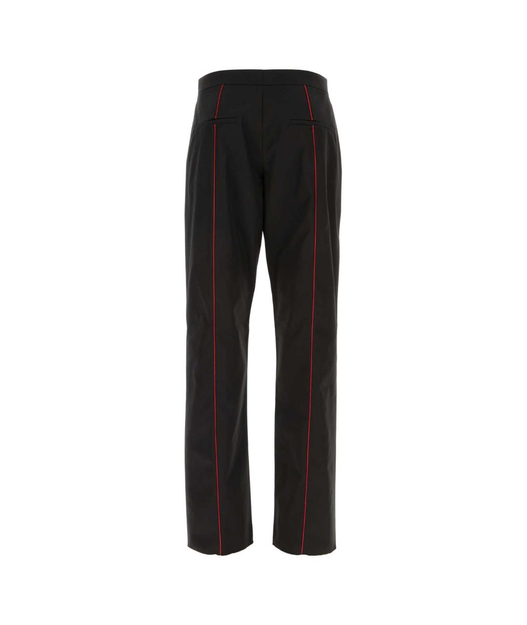 FERRAGAMO Черные полиэстеровые повседневные брюки, фото 2