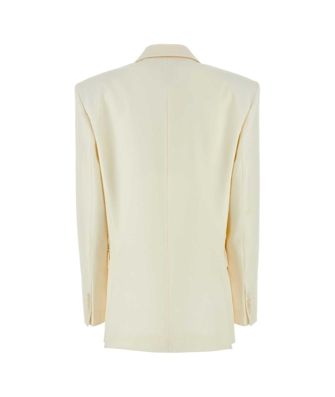 MAGDA BUTRYM Белый шерстяной жакет/пиджак, фото 2