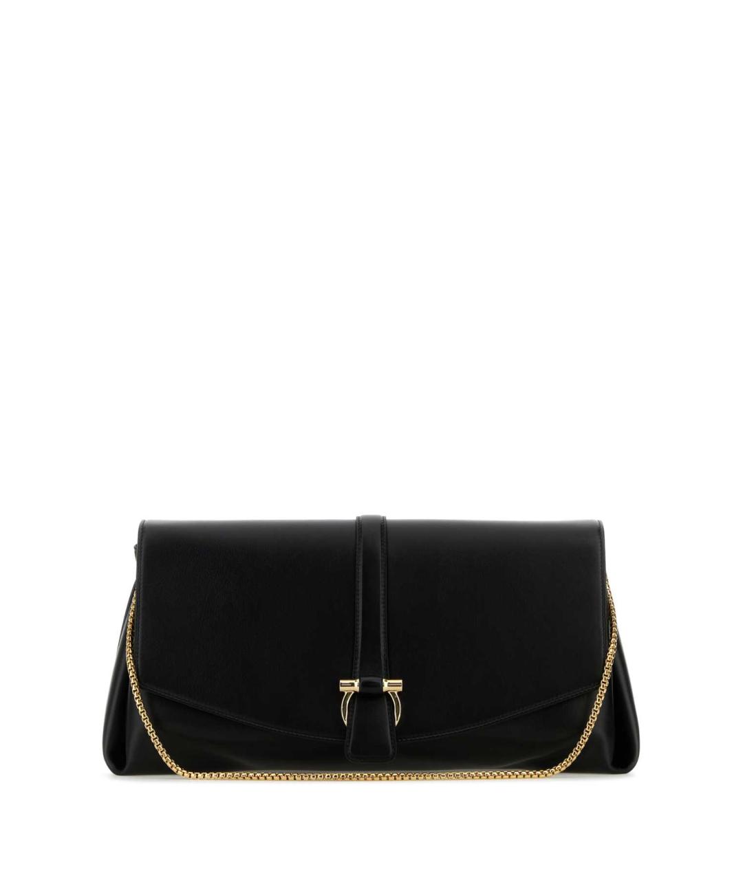 FERRAGAMO Черная бархатная сумка через плечо, фото 1