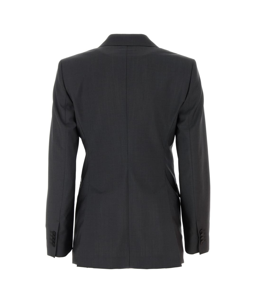 MAX MARA Серый шерстяной жакет/пиджак, фото 2