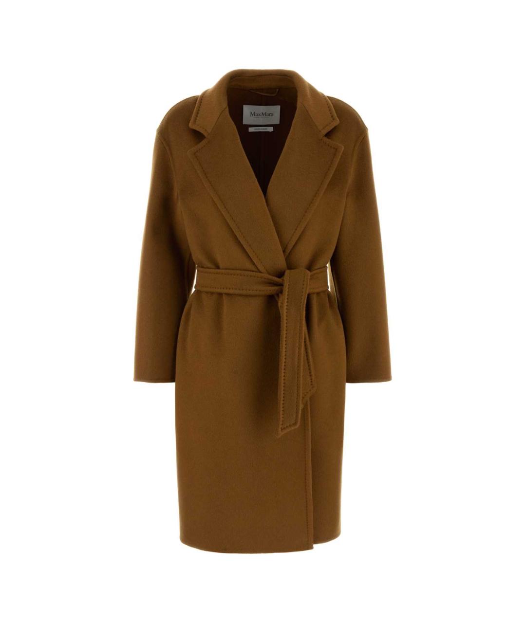 MAX MARA Коричневое кашемировое пальто, фото 1