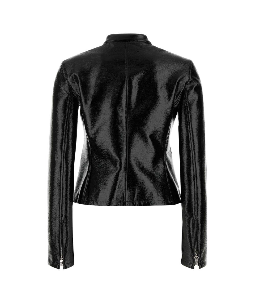 COURREGES Черная полиуретановая куртка, фото 2