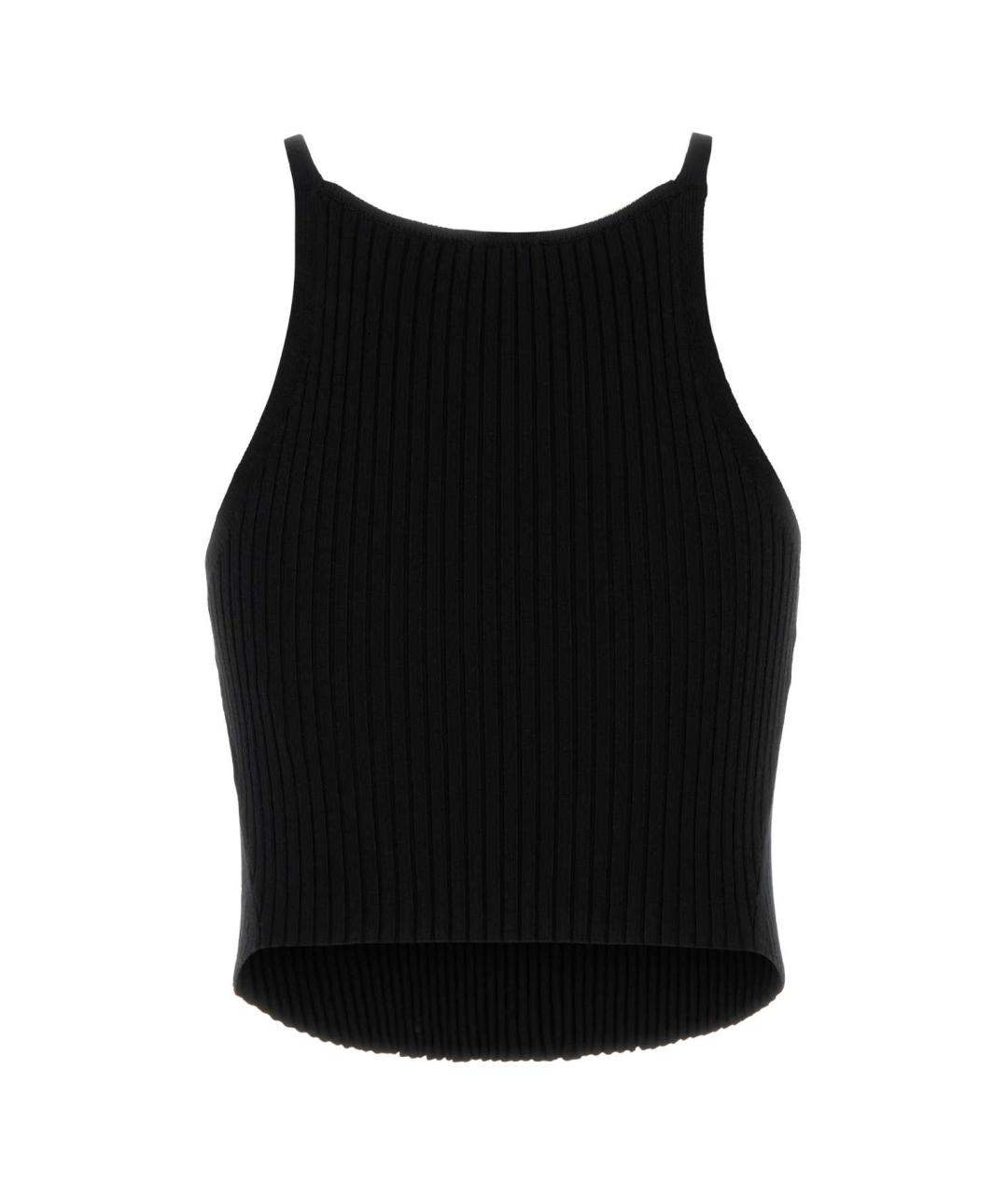 COURREGES Черная вискозная майка, фото 2