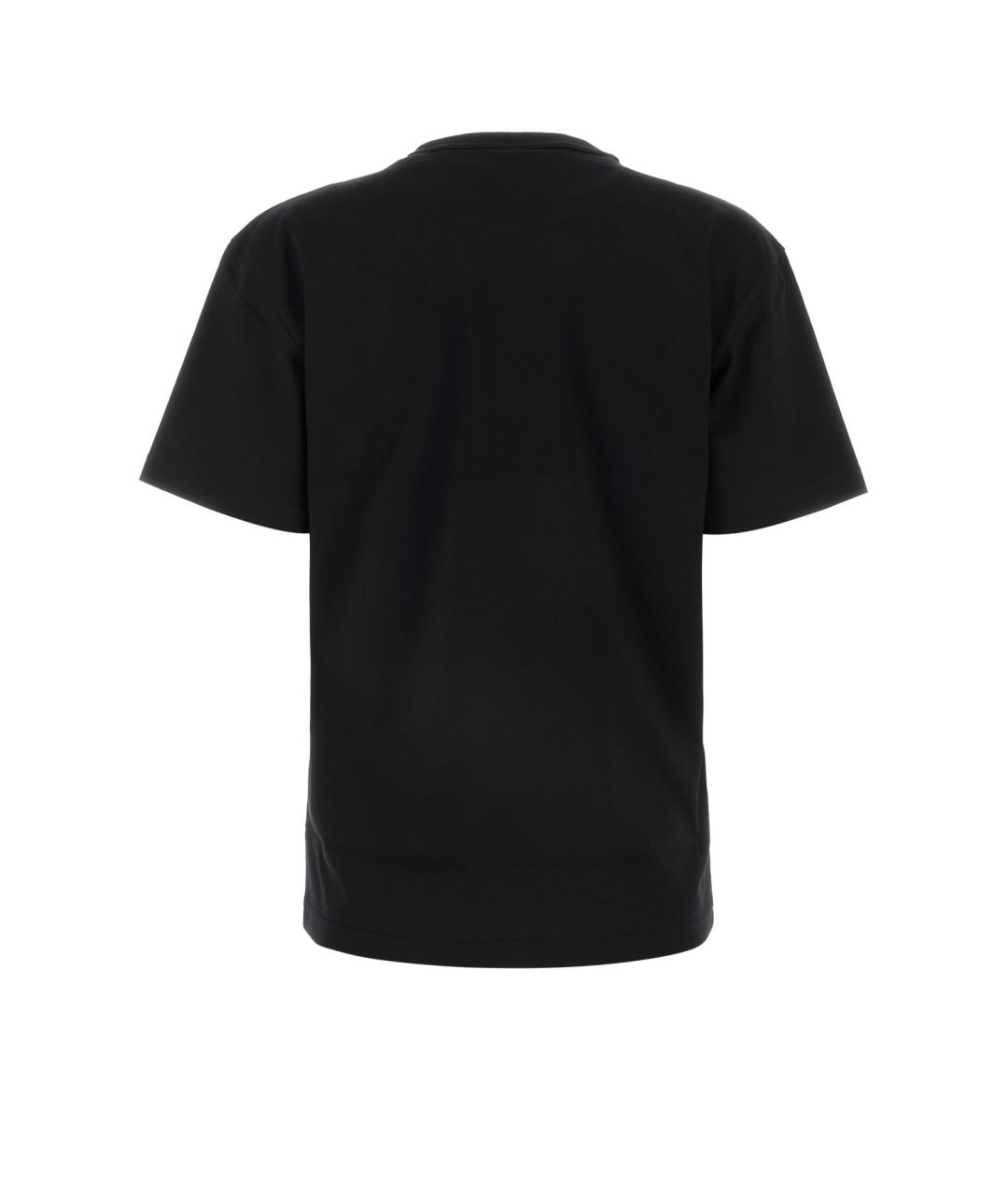 T BY ALEXANDER WANG Черная хлопковая футболка, фото 2
