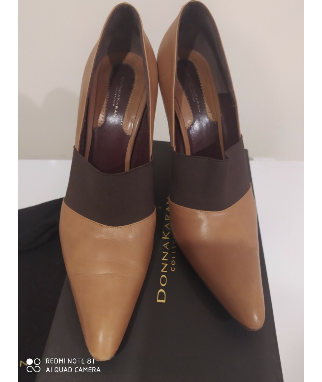 DONNA KARAN Коричневые кожаные туфли, фото 2