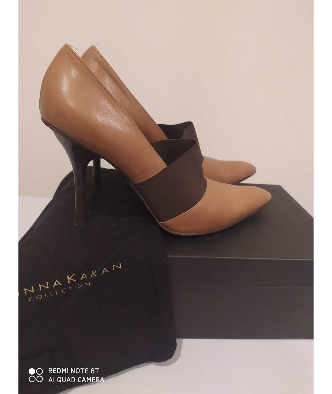DONNA KARAN Коричневые кожаные туфли, фото 5