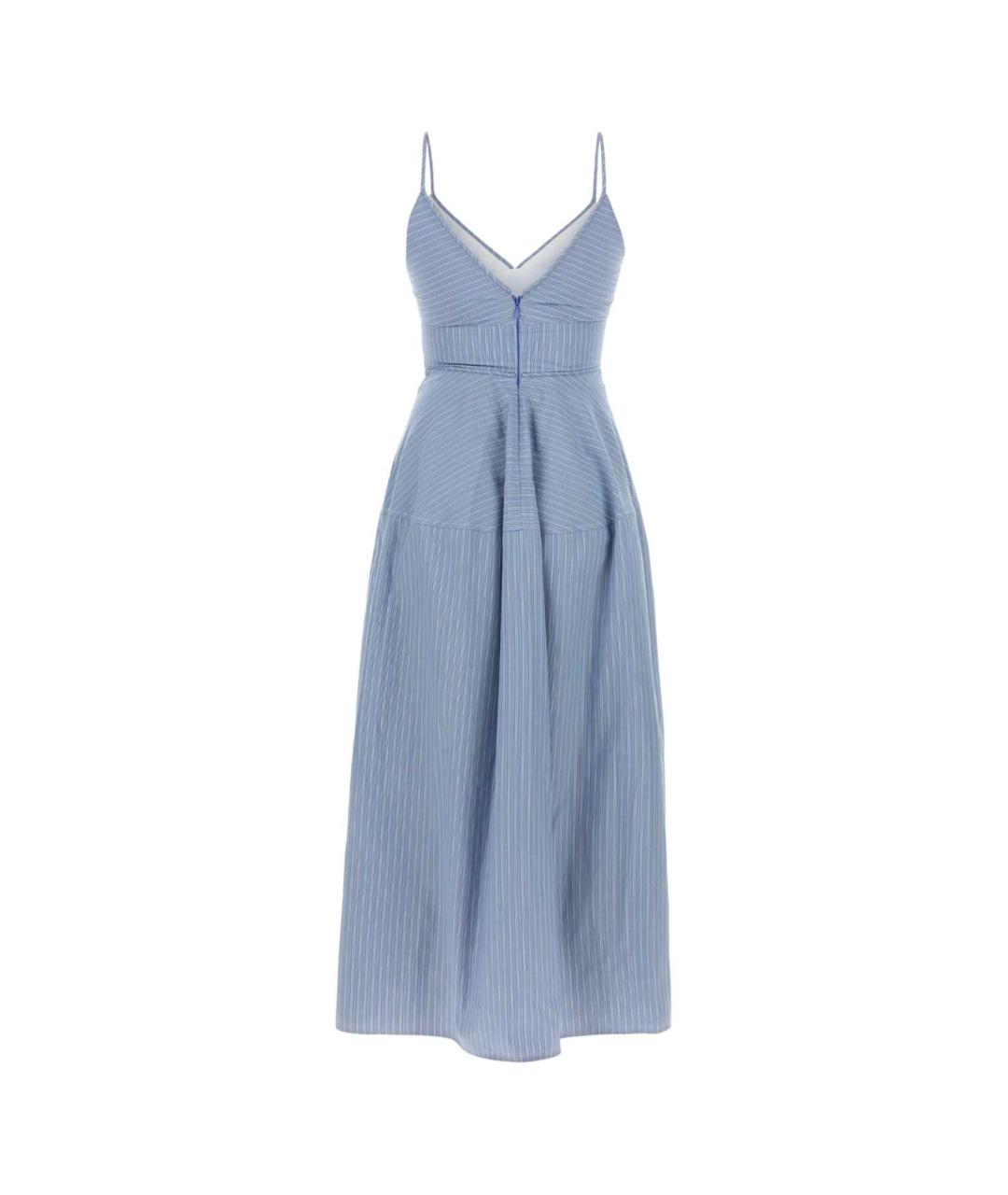 CO Голубое хлопковое повседневное платье, фото 2