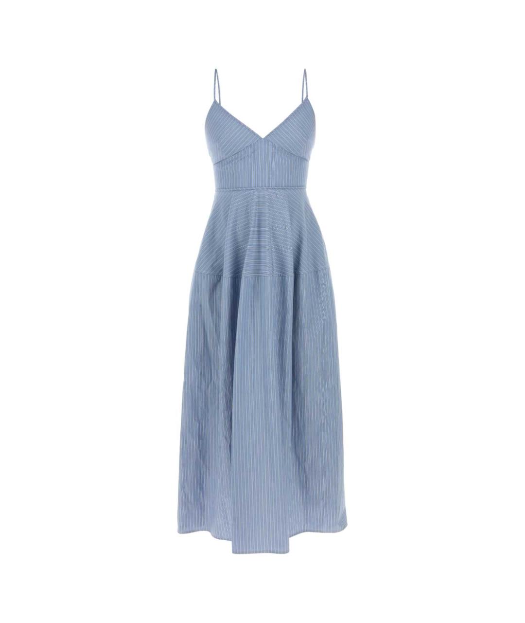 CO Голубое хлопковое повседневное платье, фото 1