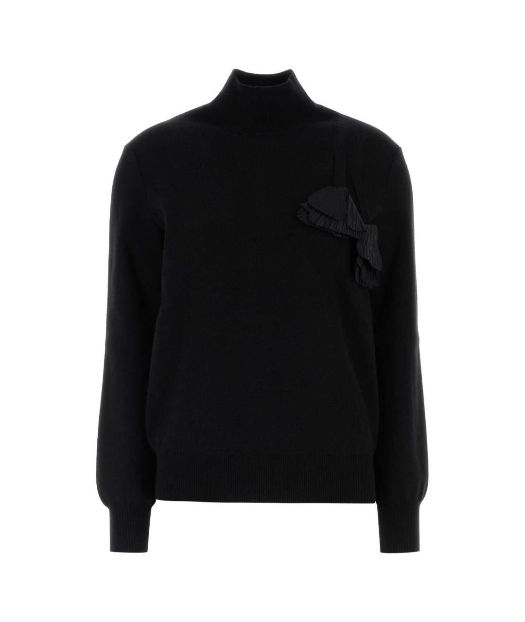 FERRAGAMO Черный шерстяной джемпер / свитер, фото 1