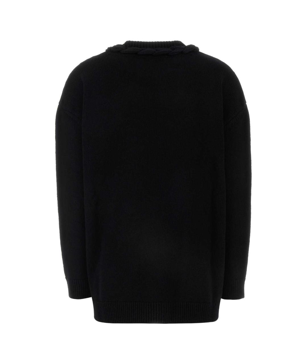 VALENTINO Черный шерстяной джемпер / свитер, фото 2