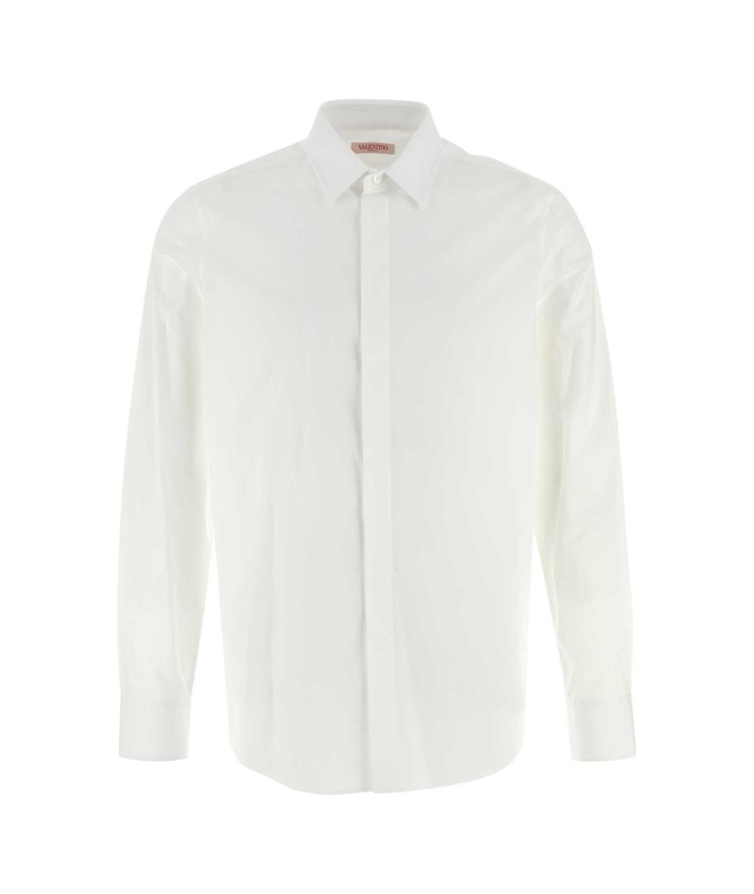 VALENTINO Белая хлопковая кэжуал рубашка, фото 1