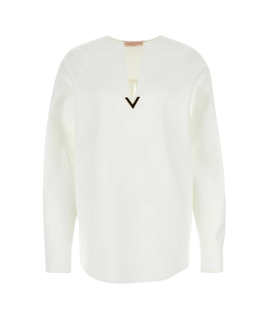 VALENTINO Белая хлопковая рубашка, фото 1