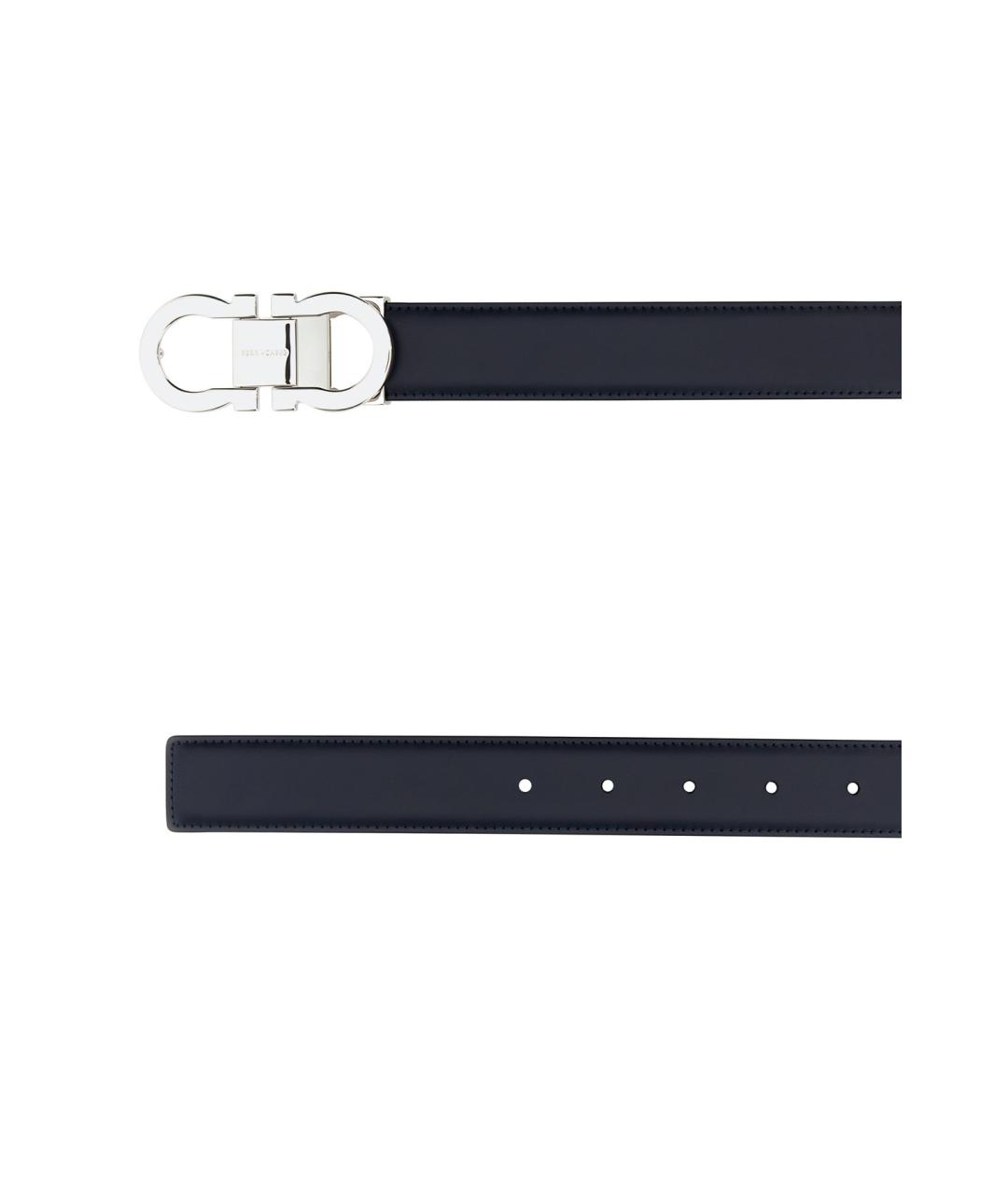 FERRAGAMO Черный кожаный ремень, фото 2