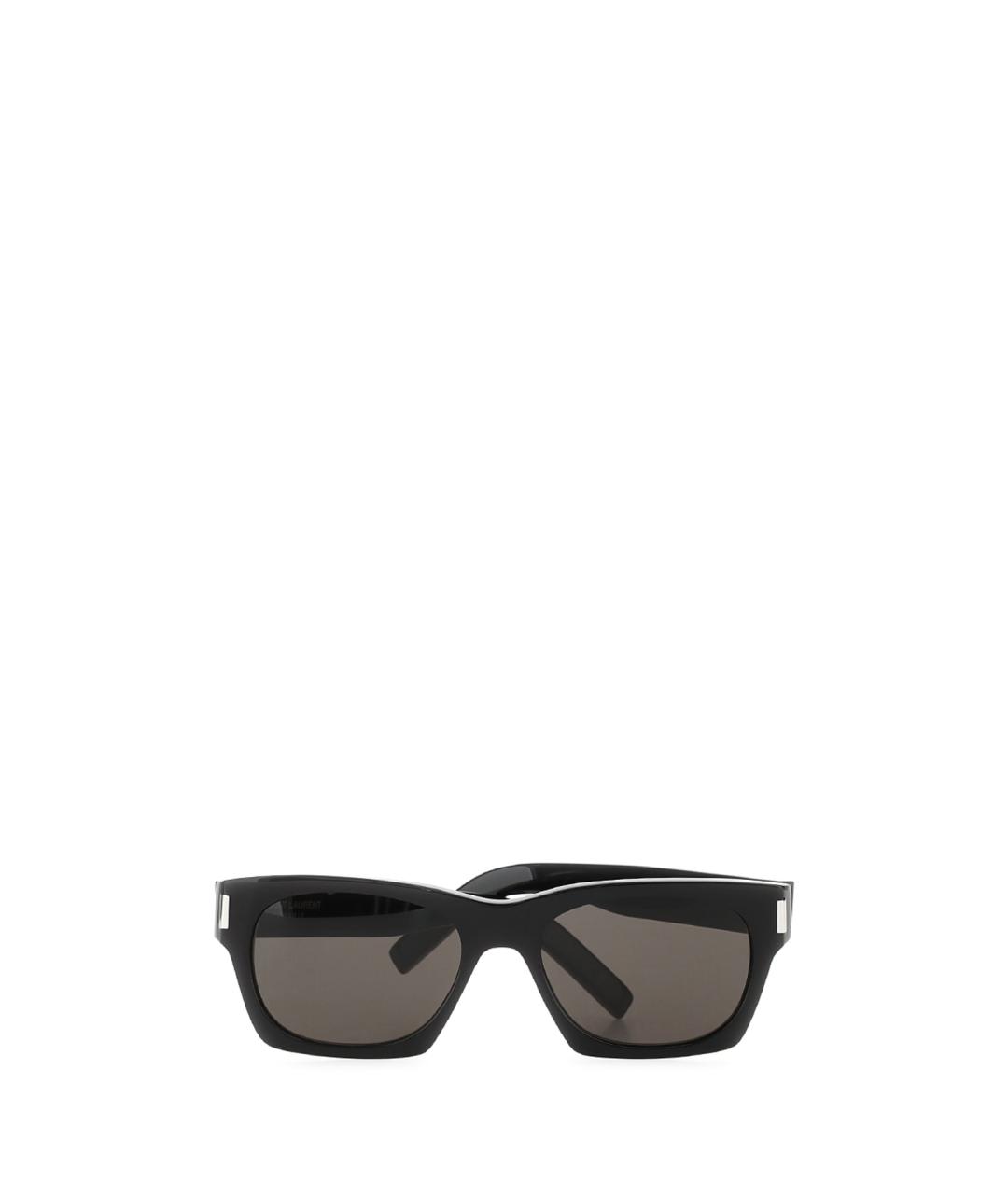 SAINT LAURENT Черные пластиковые солнцезащитные очки, фото 2