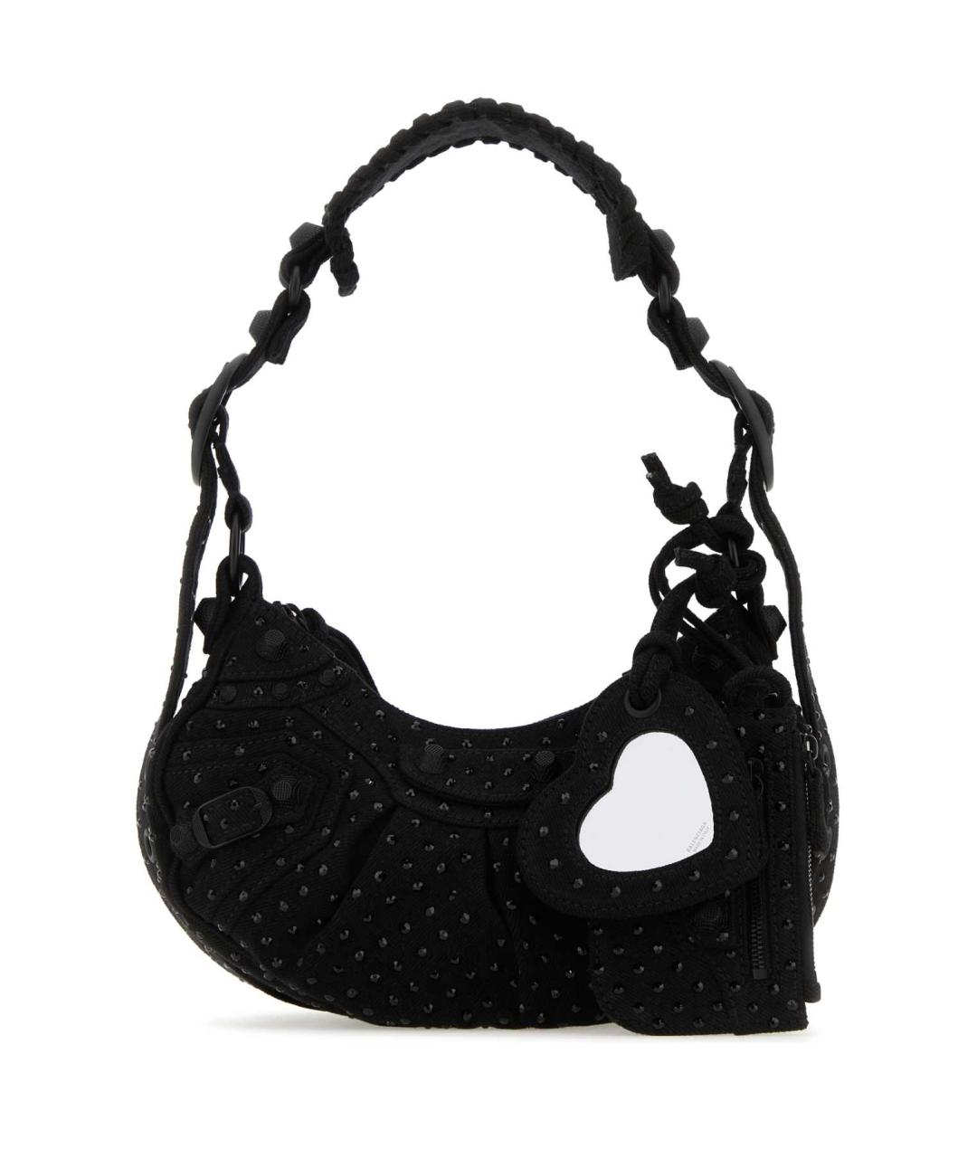 BALENCIAGA Черная тканевая сумка через плечо, фото 1