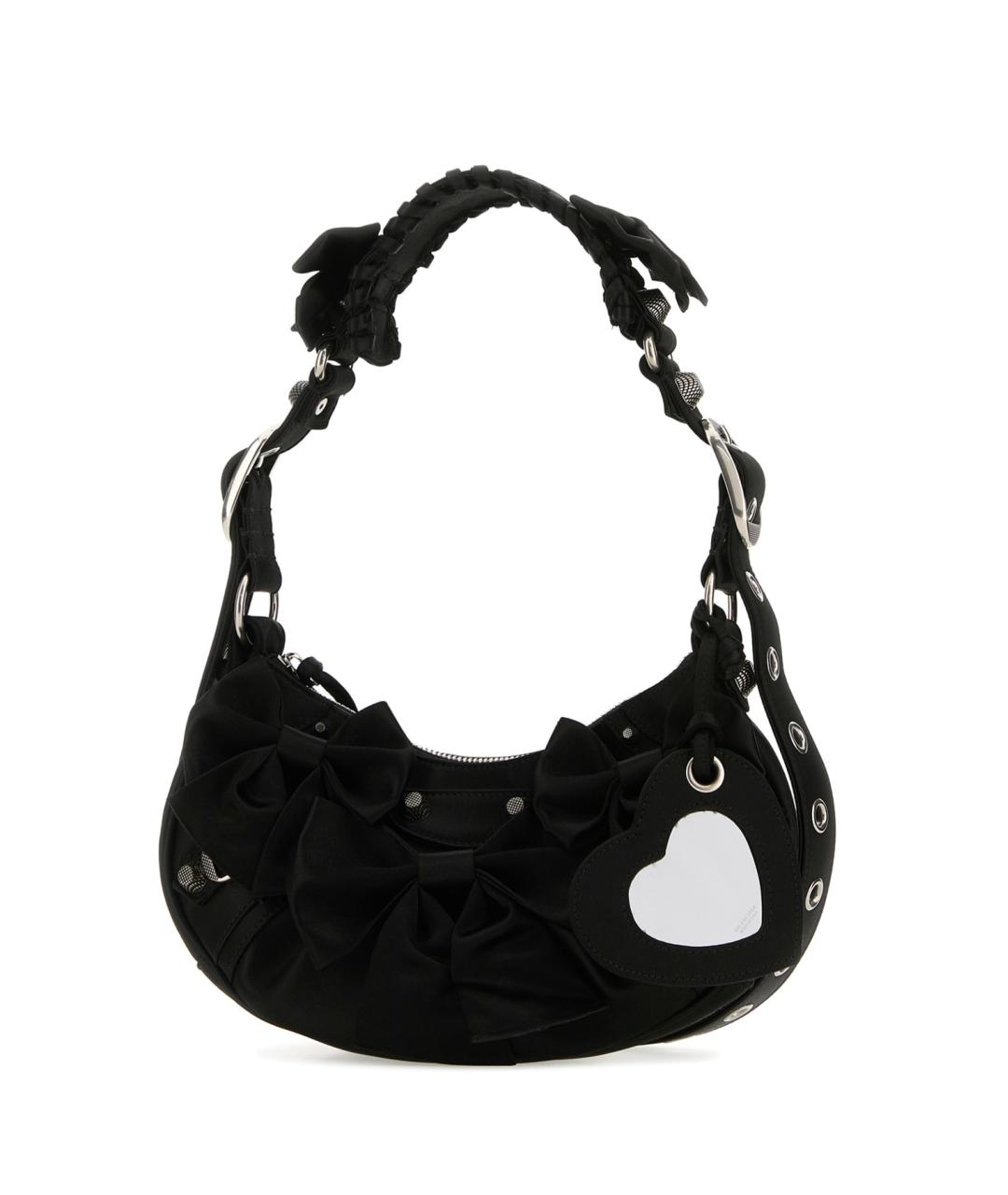 BALENCIAGA Черная тканевая сумка через плечо, фото 2