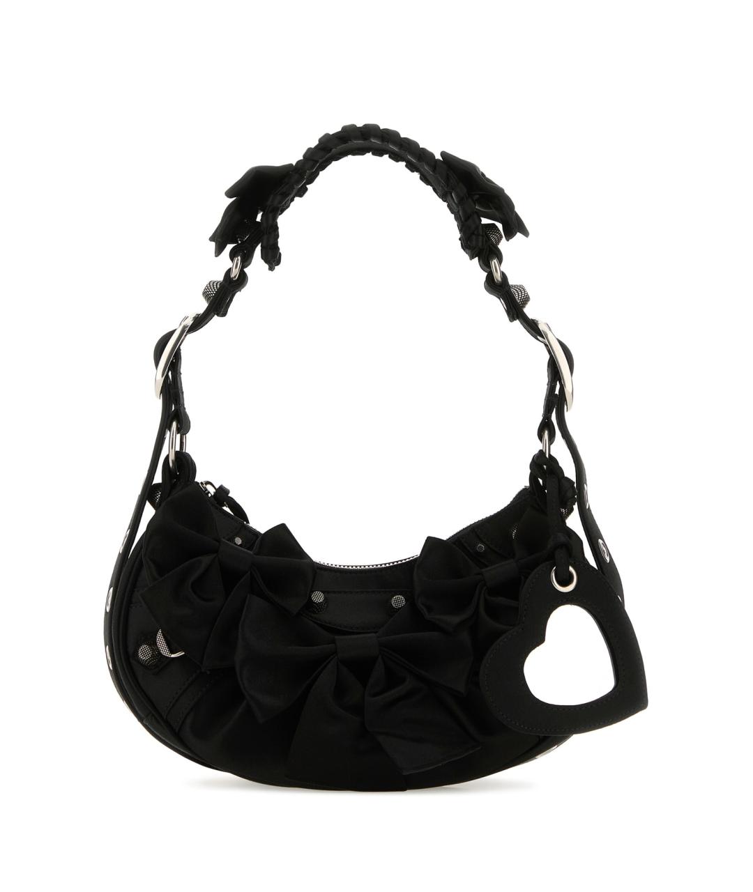 BALENCIAGA Черная тканевая сумка через плечо, фото 1