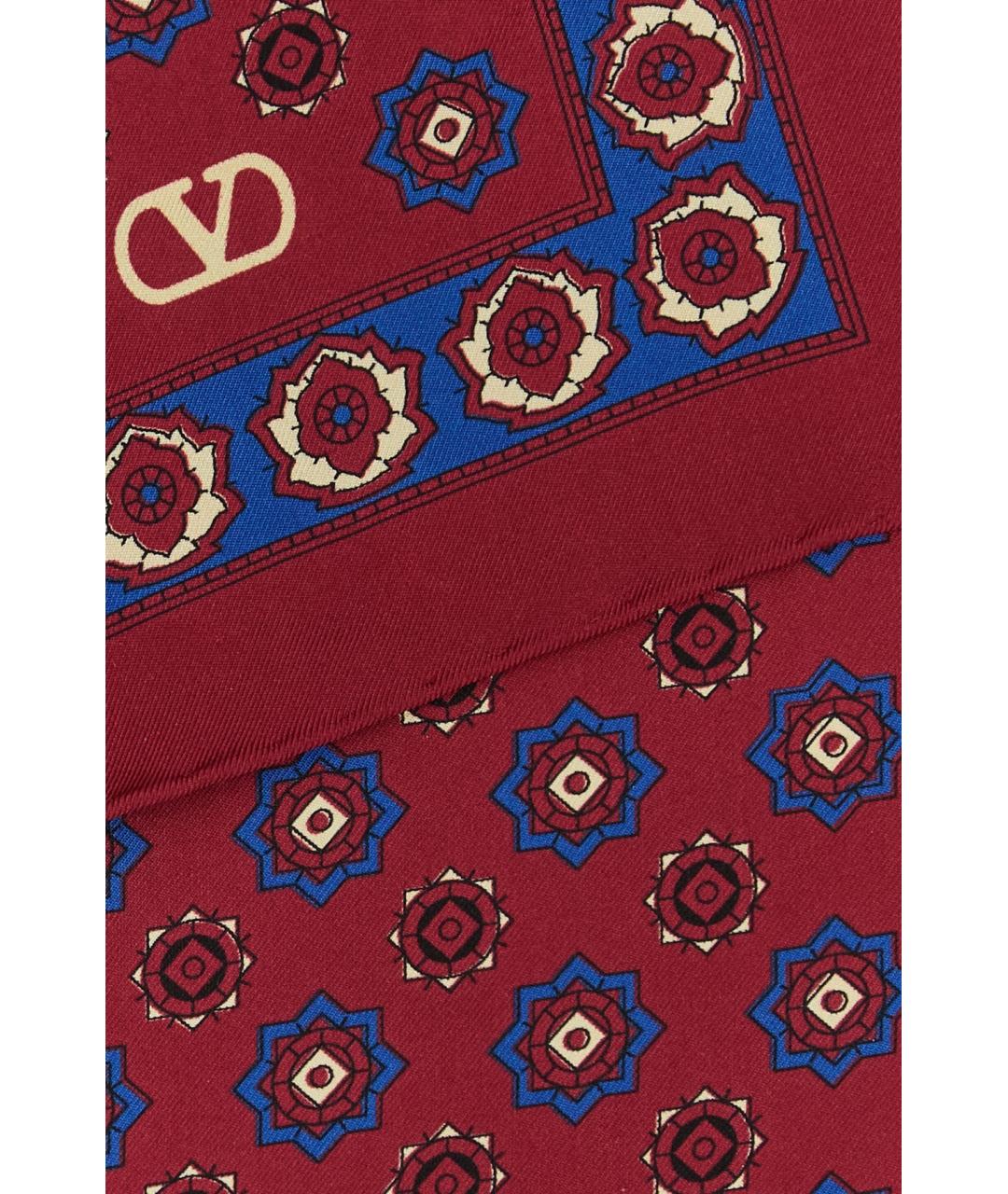 VALENTINO Розовый шелковый шарф, фото 2