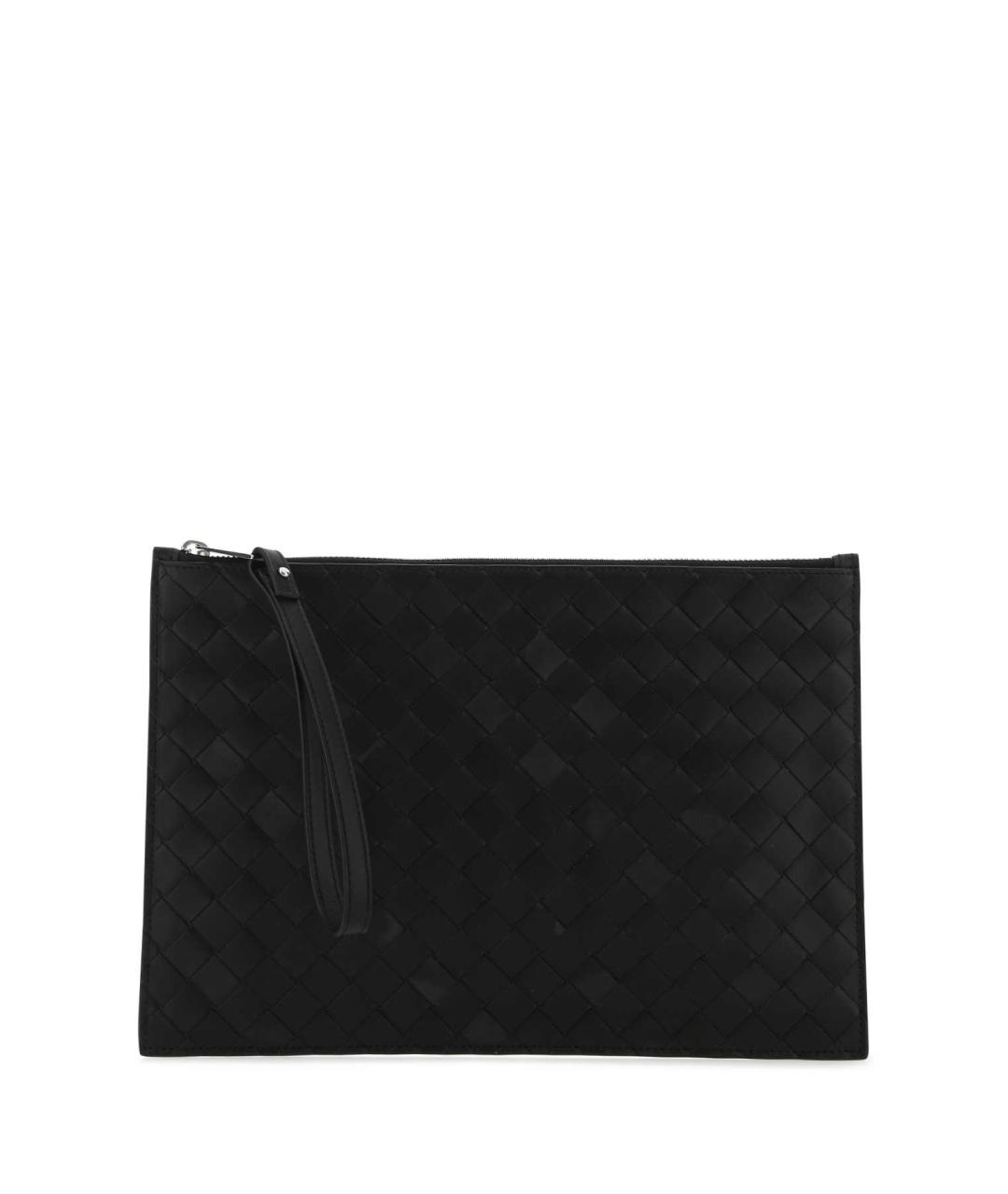 BOTTEGA VENETA Черная кожаная барсетка, фото 1