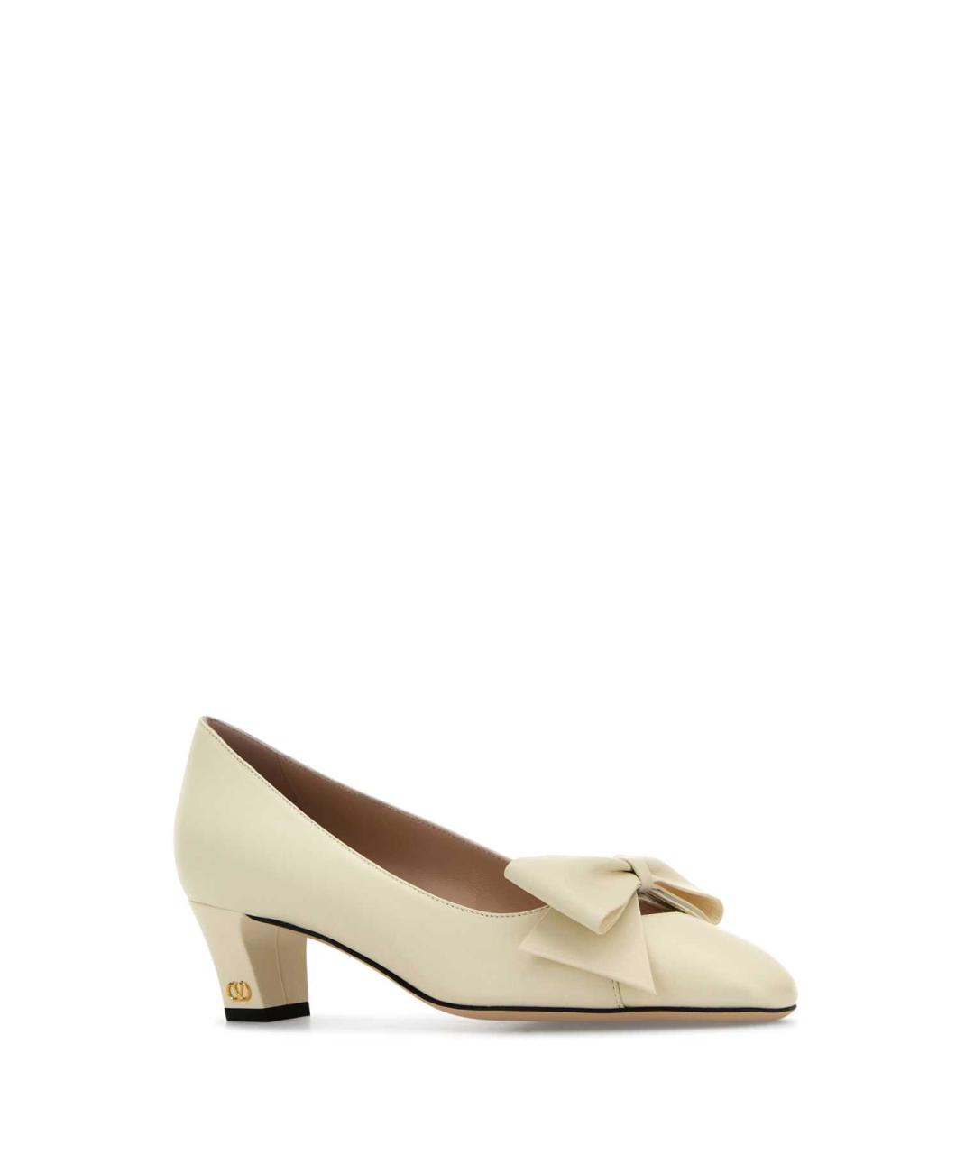 VALENTINO Бежевые кожаные туфли, фото 2