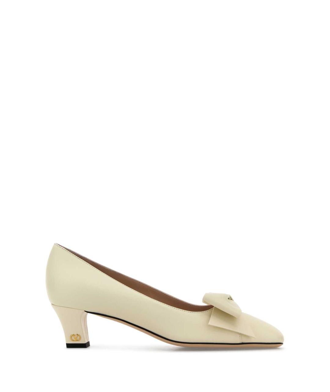 VALENTINO Бежевые кожаные туфли, фото 1