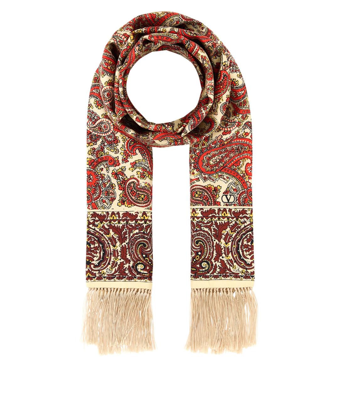 VALENTINO Мульти шелковый шарф, фото 1