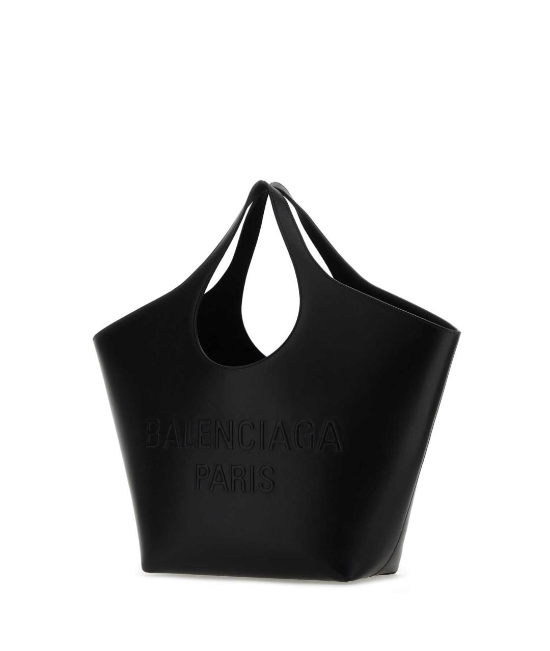 BALENCIAGA Черная кожаная сумка тоут, фото 2