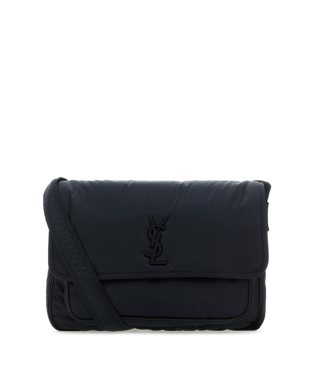 SAINT LAURENT Черная синтетическая сумка на плечо, фото 1