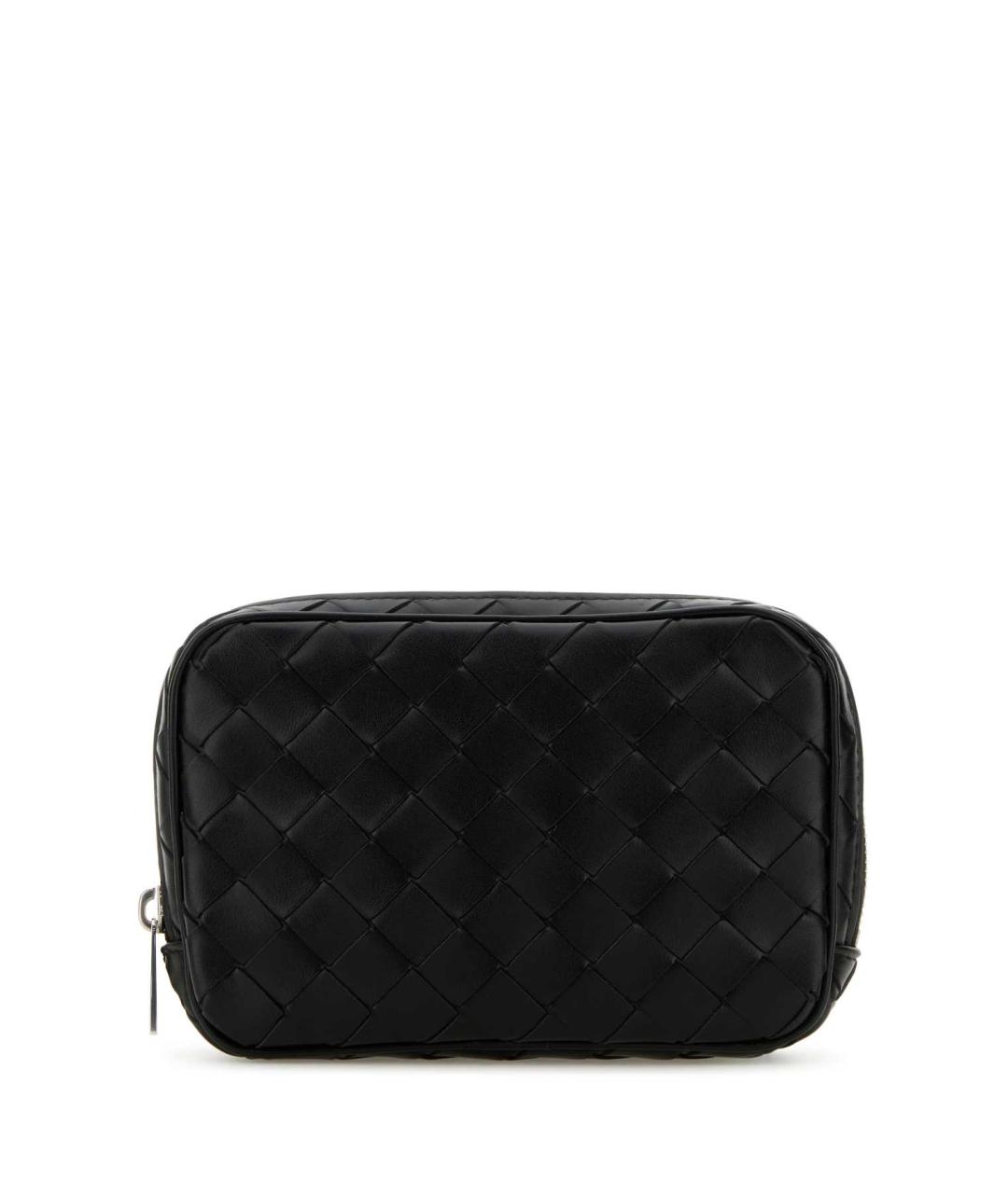 BOTTEGA VENETA Черная кожаная барсетка, фото 1