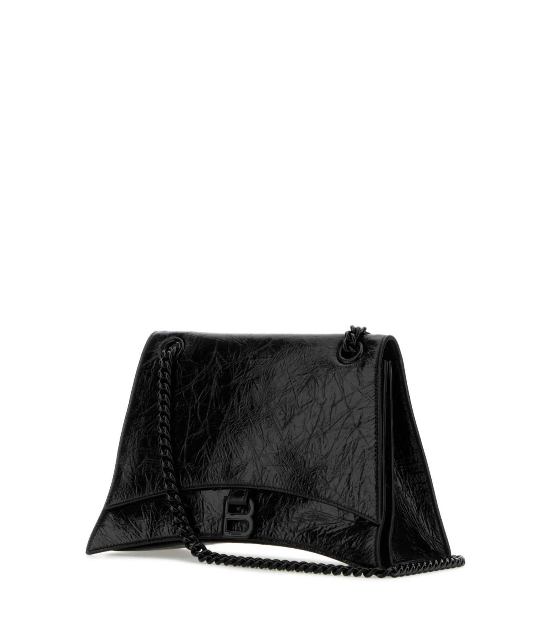BALENCIAGA Черная кожаная сумка через плечо, фото 2