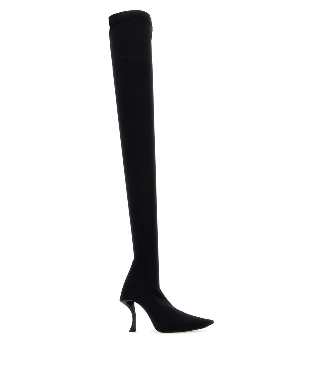 BALENCIAGA Черные синтетические сапоги, фото 2