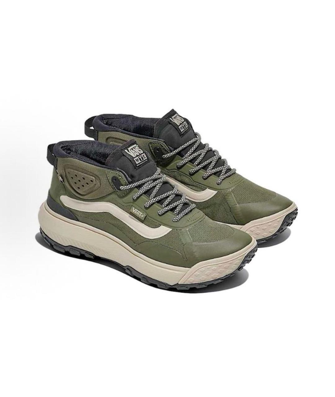 VANS Хаки текстильные кроссовки, фото 3